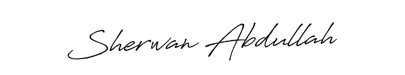 Antro_Vectra_Bolder is a professional signature style that is perfect for those who want to add a touch of class to their signature. It is also a great choice for those who want to make their signature more unique. Get Sherwan Abdullah name to fancy signature for free. Sherwan Abdullah signature style 7 images and pictures png